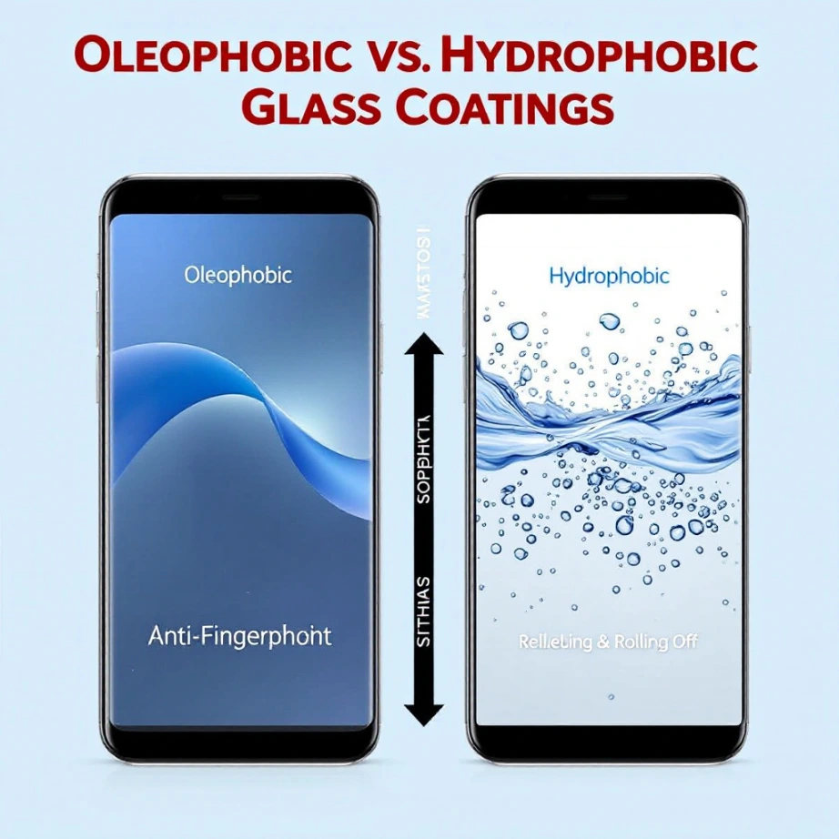 Oleophobic vs Hydrophobic Glass Coatings: Ultimate Differences